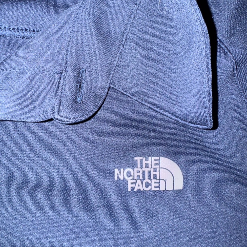 The North Face Blue Polo Shirt with Classic Collar
